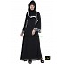 Embroidery designer abaya- Black Embroidery designer abaya- Black